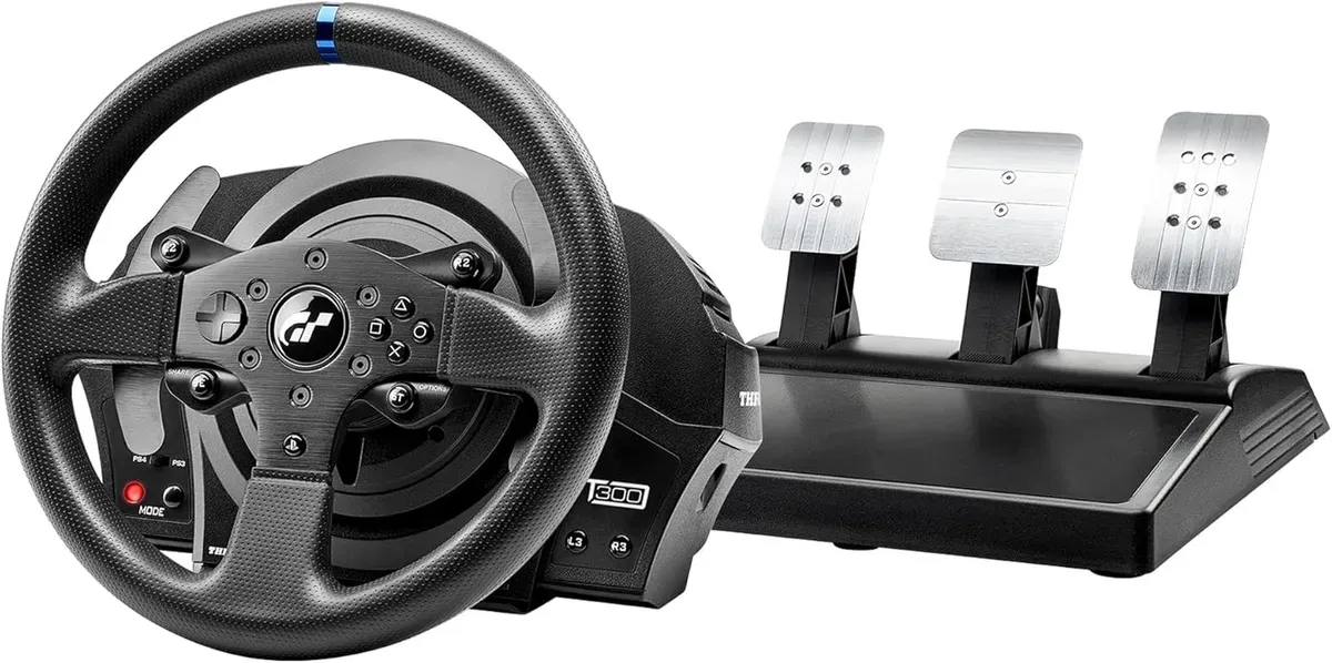 Review do volante Thrustmaster T300RS GT Edition e seu conjunto de pedais.